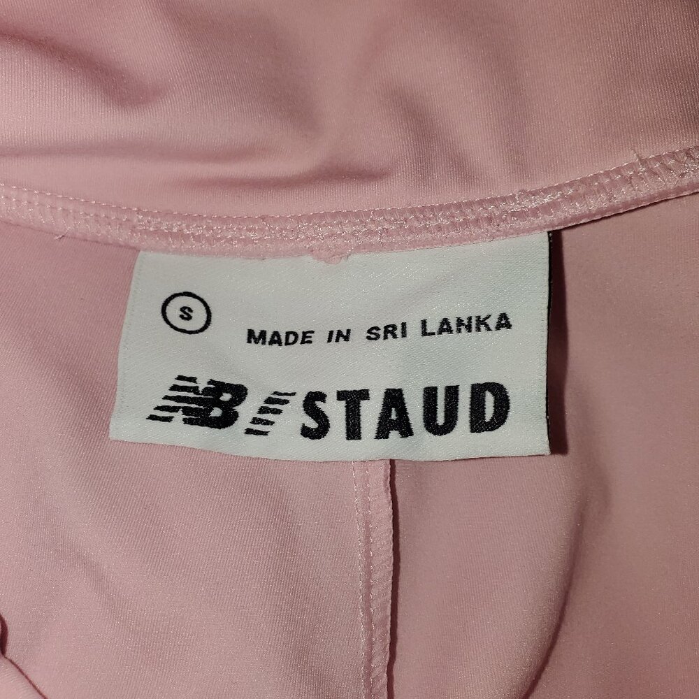 New Balance X Staud Biker Shorts Women's S Pastel Pink Lace-Up Gym Yoga Athletic - Picture 8 of 13
